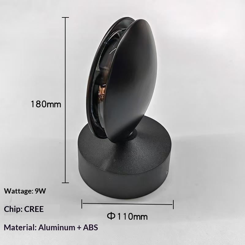 360 Degree Rotating Corridor Exterior Wall Decorative KTV Hotel Club Landscape Decoration Led Window Sill Trick Light Aluminum