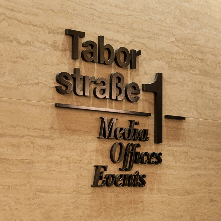 Custom Outdoor Illuminated Floor Stand Real Estate Building Sign Wayfinding Signage