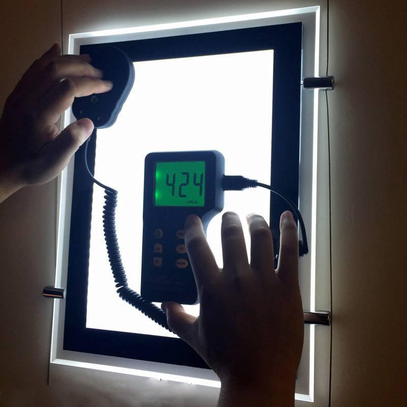 Real Estate Hanging Sign Board Crystal Acrylic LED Strip Lighting High Brightness Customizable Color Light Box
