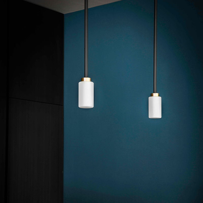 Luxury Cylindrical Modern Simple Glass Pendant Light Caf&eacute; Exhibition Hall Club Lounge Hotel Bar Lobby