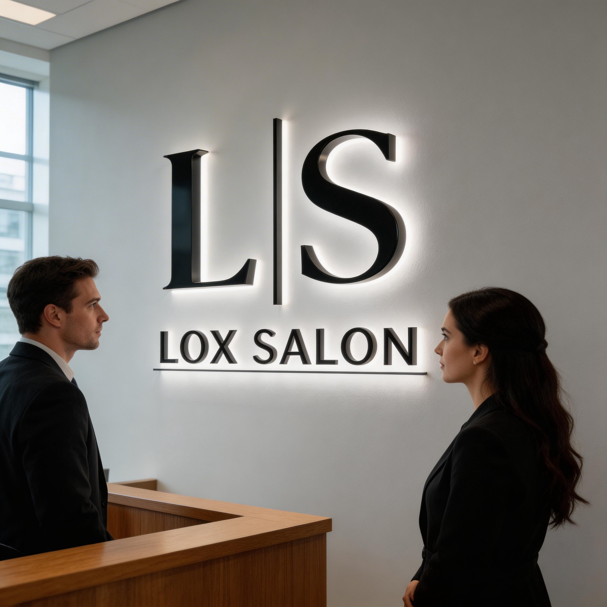 Business Name SPA Beauty Salon Sign And Reception Signs Gold Mirror Metal Letter 3D Led Brand Logo Backlit Sign For Business