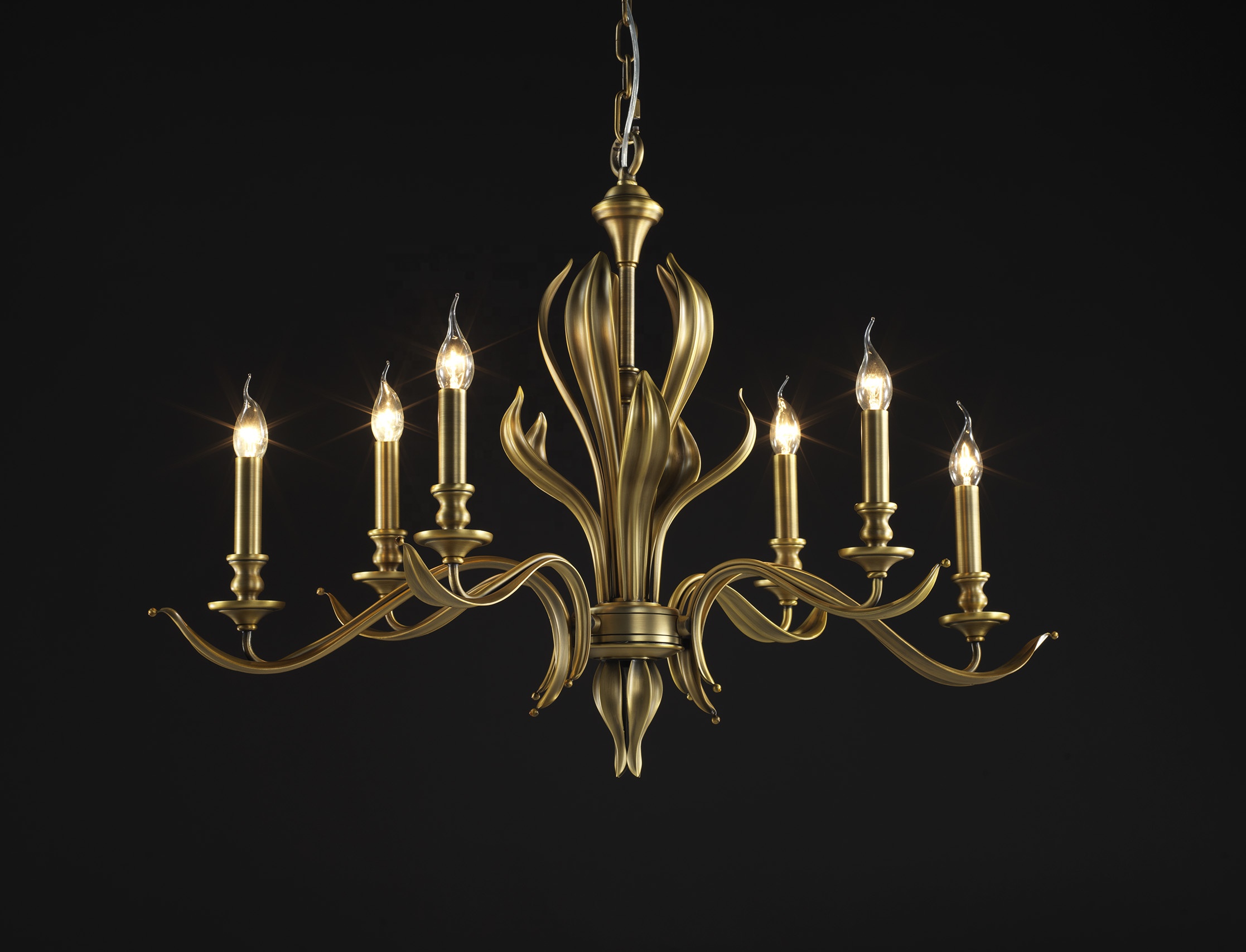 Modern Gold LED Luxury Crystal Chandelier Multi-Head Indoor Pendant Lights for Home &amp; Office Direct From Factory Suppliers
