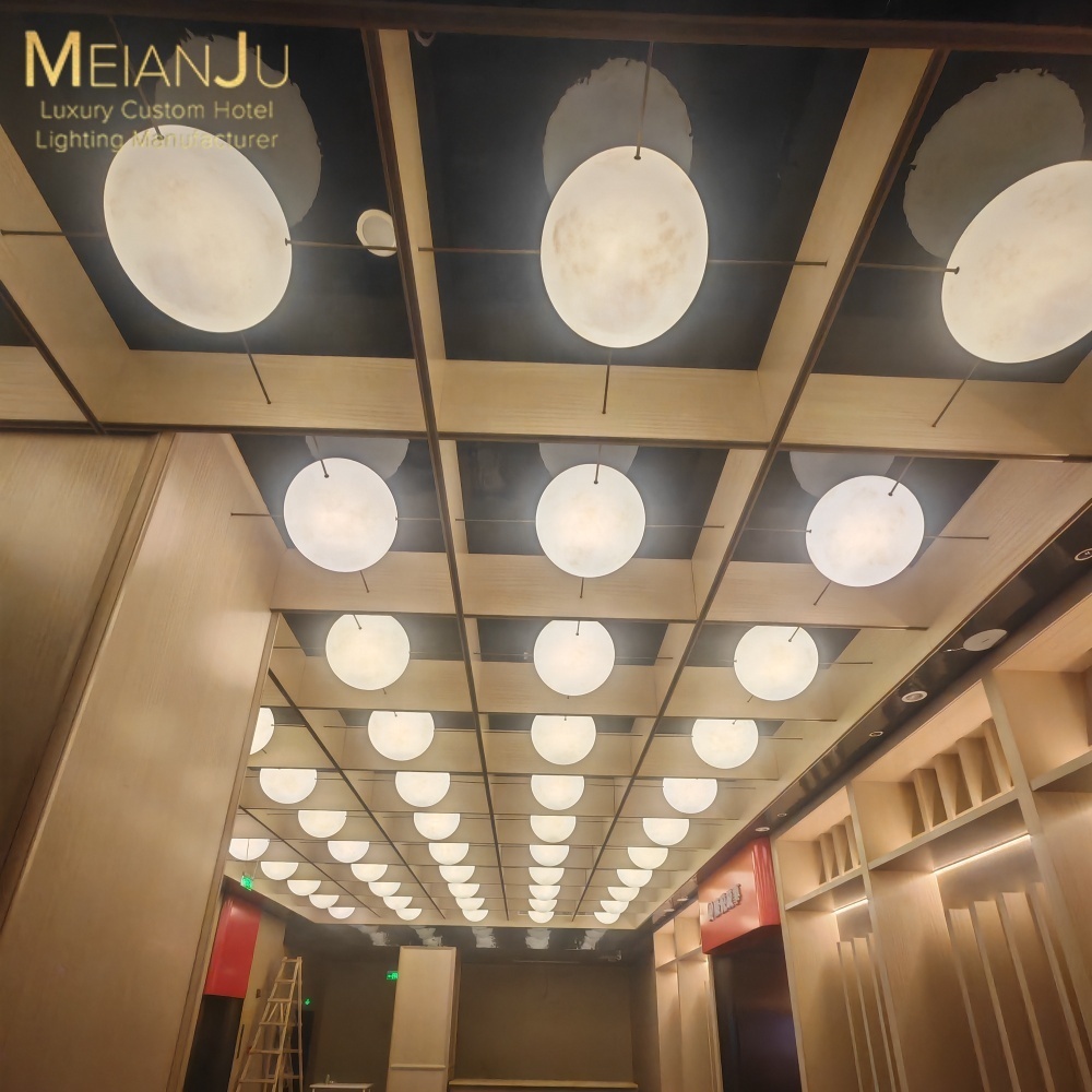 Artisan Resin Grand Hotel Lobby Chandelier Opulent Suspension Pendant Light for Boutique Public Spaces Architectural Element