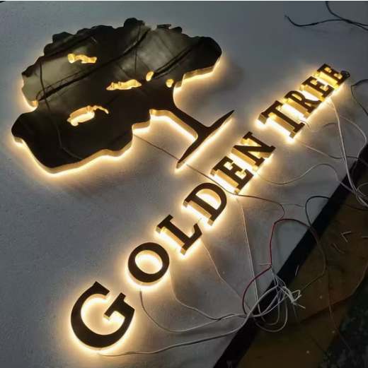 Customized Backlit Business Led Sign Channel Letter Sign For Custom Office Led Illuminated Sign Outdoor Brandname Display