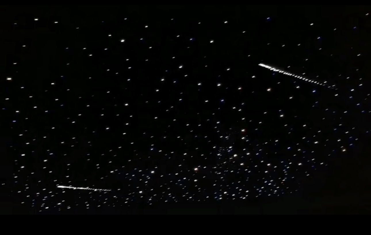 Modern Fiber Optic RGB Star Ceiling Panels 7 Color RGB Light For Living Room Or Apartment Ceiling
