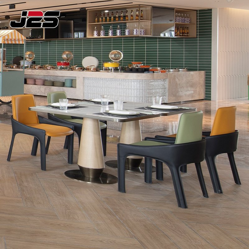 J2s Commercial Restaurant Furniture Set Tables and Chairs for Hotel Buffet Area