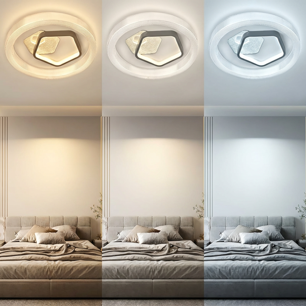 Premium 800mm Large Round LED Flush Mount Light Ribbed Border Circular Ceiling Lamp for Hotel Business Reception Project