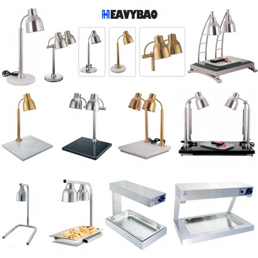 Heavybao Restaurant Hotel Kitchen Equipment High Quality Single Head Table Food Heat Lamp