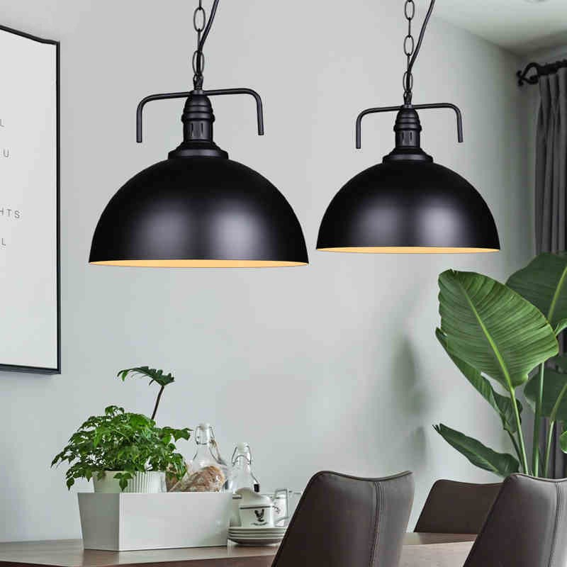 Vintage Restaurant Metal Indoor Lighting E27 Industrial Hanging Light
