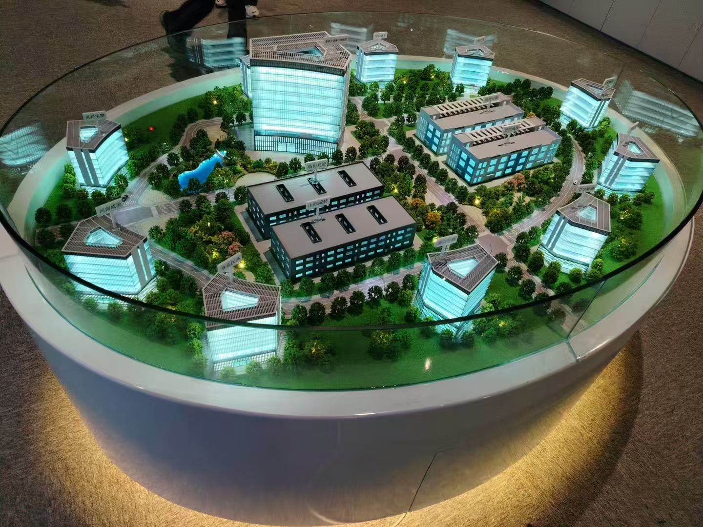 Modern Design Style Manufacturers Supply Real Estate Making Architectural Scale Model LED Lighting Urban Building Planning Model