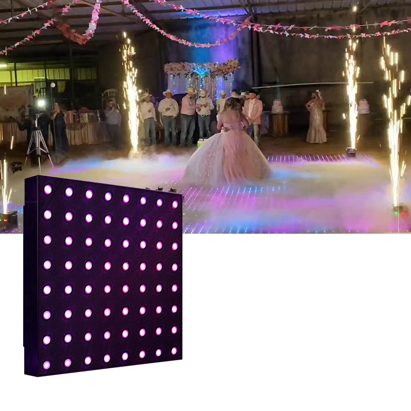 Buy Wireless Diy Dancing Disco Dj Lights Pista De Led Digital Black Dance Floor Covering Panels Hire