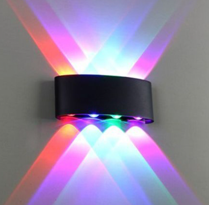 RGB Wall Lamp Waterproof IP65 4w 6w Modern and Minimalist LED Aluminum Indoor bar KTV and Outdoor Hotel Corridor Wall Light