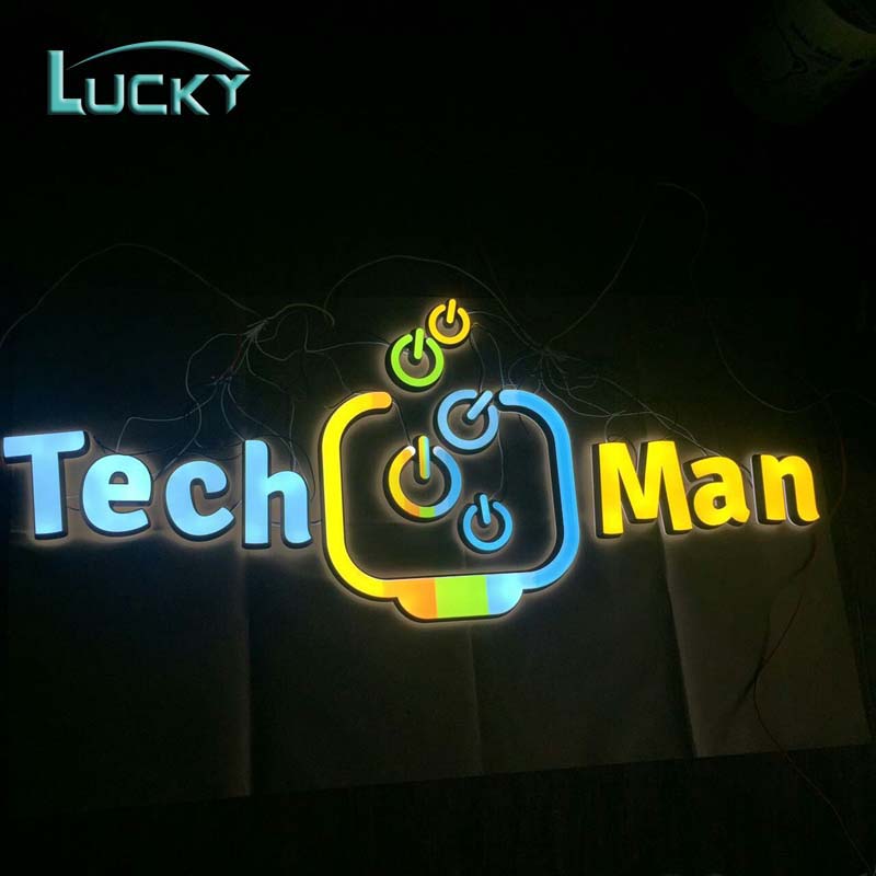 Reception Light up Shop Signs Solid Acrylic Led Letters for Decor