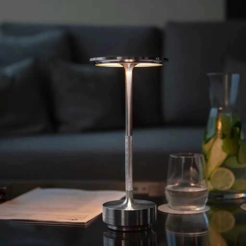 Modern Luxury Lightweight Portable Charging LED Table Lamp - New Model for Restaurants Hotels and Bars - Touchable Reading Lamp