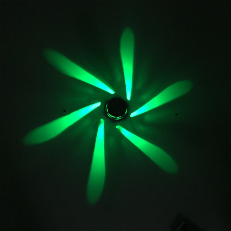 Surface Mounted Recessed LED Wall Lamp Ceiling Decorative Lights Windmill Shaped KTV bar Corridor Aisle Atmosphere RGB Lights