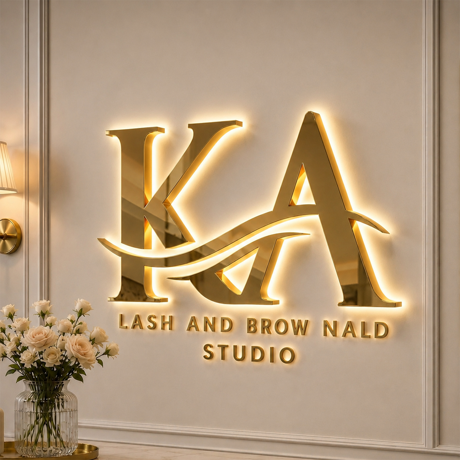 Custom Led Sign For Business Sign Led Letters Sign Led Illuminated Sign Custom Led Logo Sign For Beauty Salons
