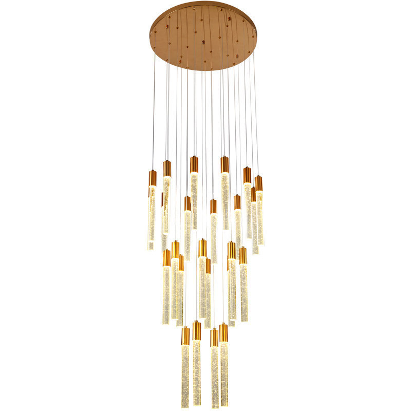 Large Luxury Modern Chandelier for Duplex Buildings Creative Living Room Lamp Hotel Lobby Sales Office Loft Staircase-for Villas
