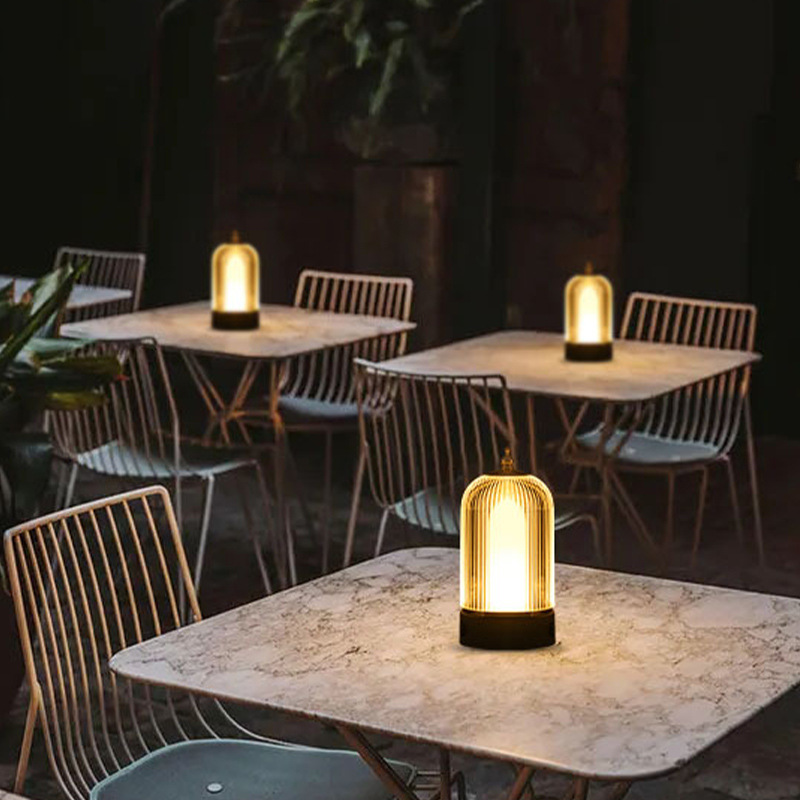 Cross-border Hot-selling Modern LED Hotel Bar Restaurant Lounge Table Lamp with Night Light Simple Design and Customizable Logo