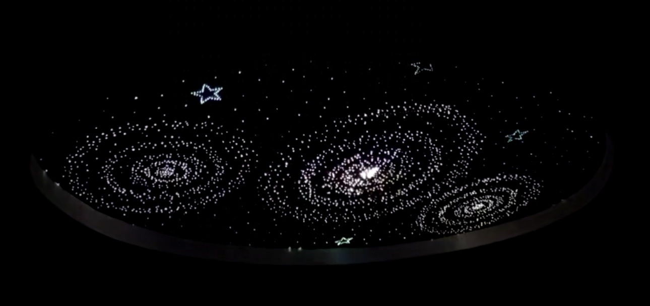 Modern Fiber Optic RGB Star Ceiling Panels 7 Color RGB Light For Living Room Or Apartment Ceiling