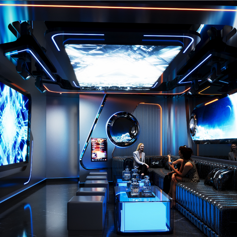 Adjustable Height RGB Lighting Components Tailored Game Scene Design Plans &amp; Decorative Lighting for KTVs Hotels Internet Cafes