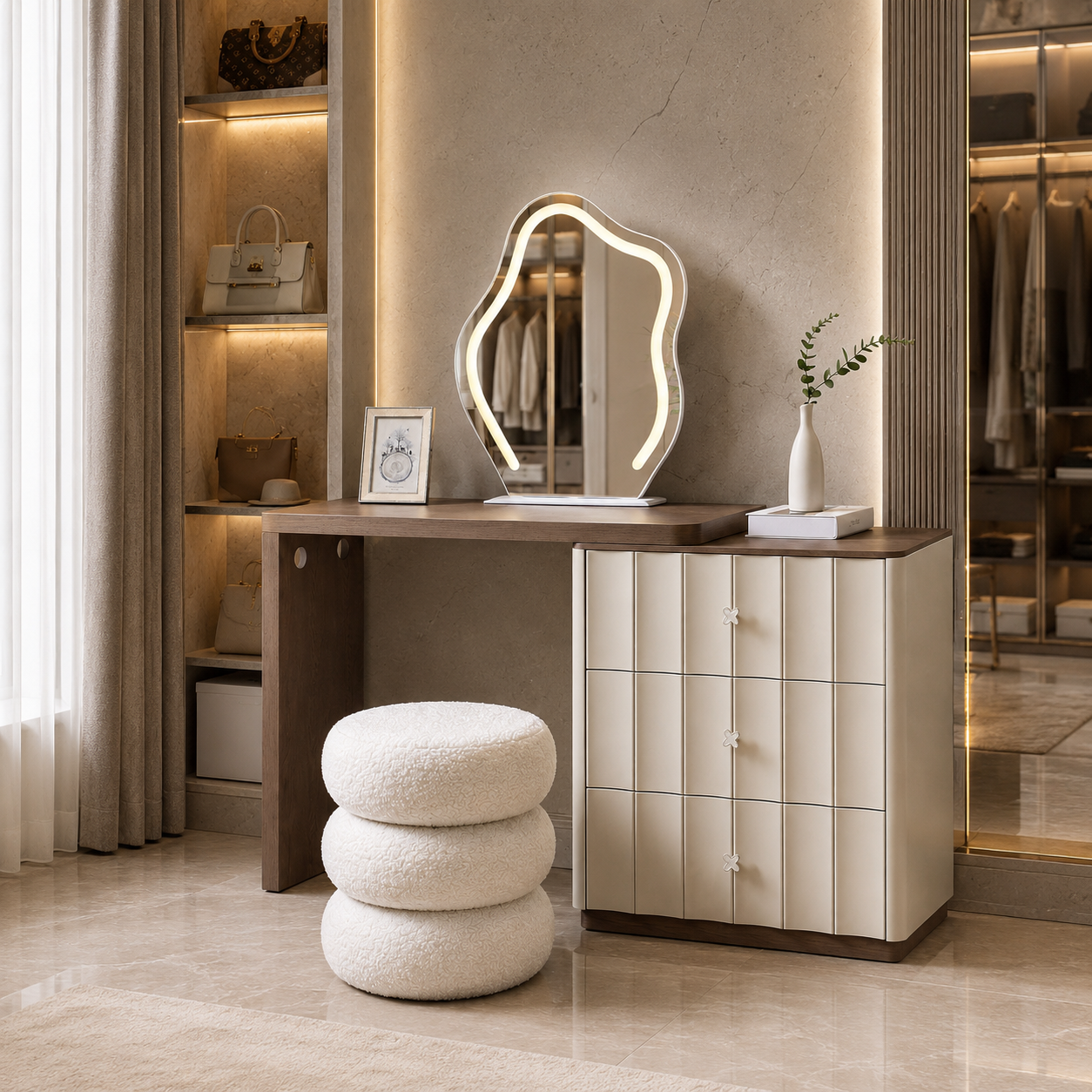 Bedroom Furniture Dressing Table Countertops Vanity Tops Table Tops Dressing Table with Mirror Vanity