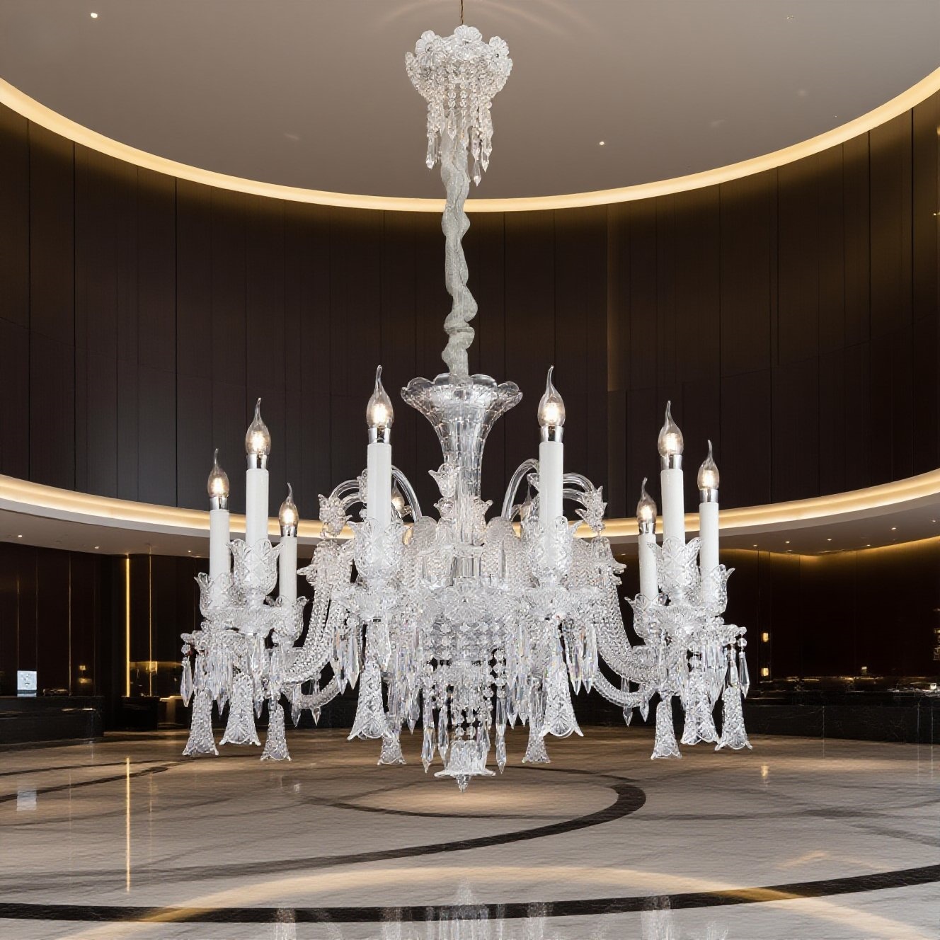 European Style Large Hotel Lobby Luxury Chandelier Decor Living Room Villa Loft Crystal Modern Chandelier Pendant Light