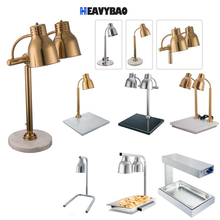 Heavybao Restaurant Hotel Kitchen Equipment High Quality Single Head Table Food Heat Lamp