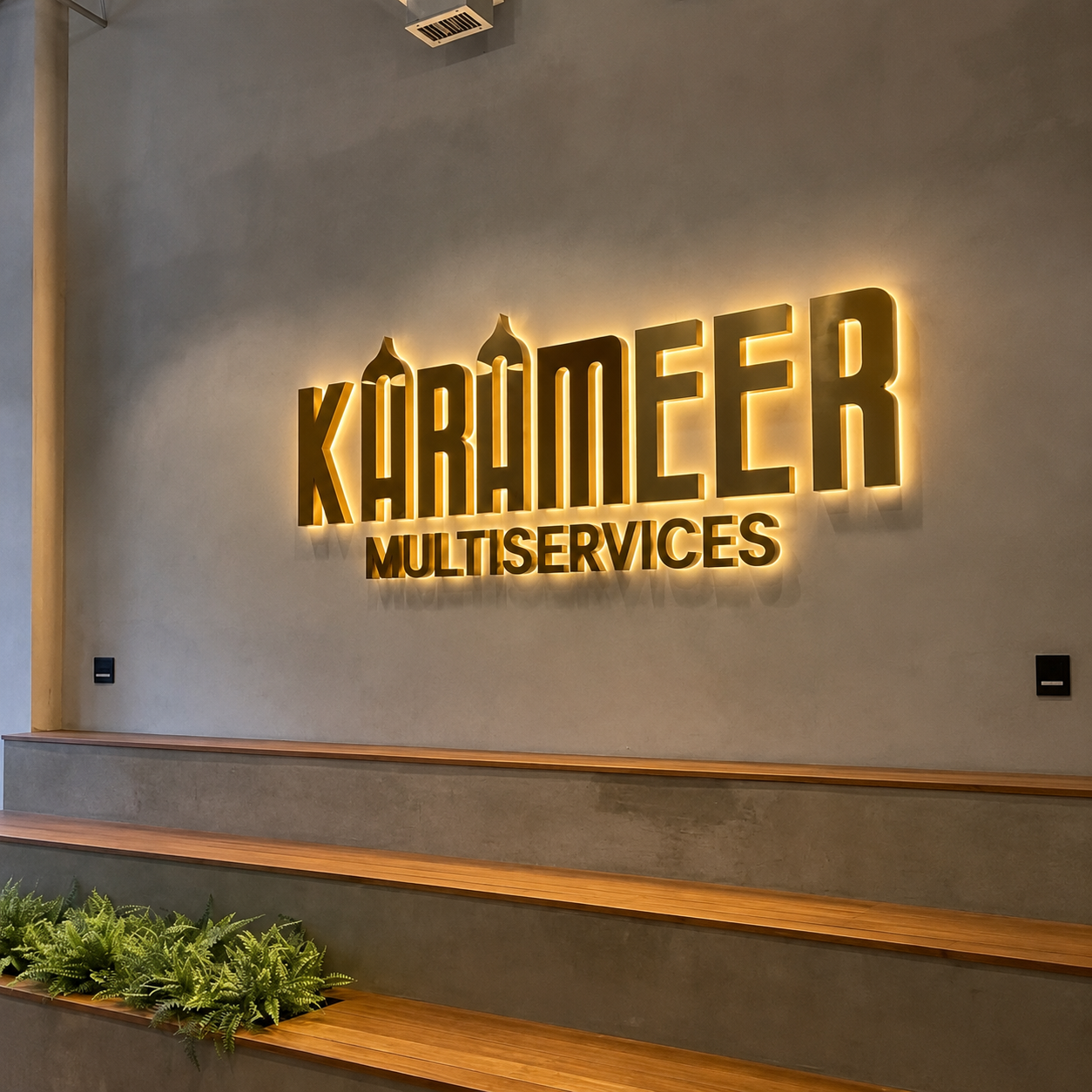 Custom LED Sign Backlit Logo Sign Metal LED Letter Sign Business Reception Wall Signage Indoor Outdoor Hotel Coffee Shop Decor