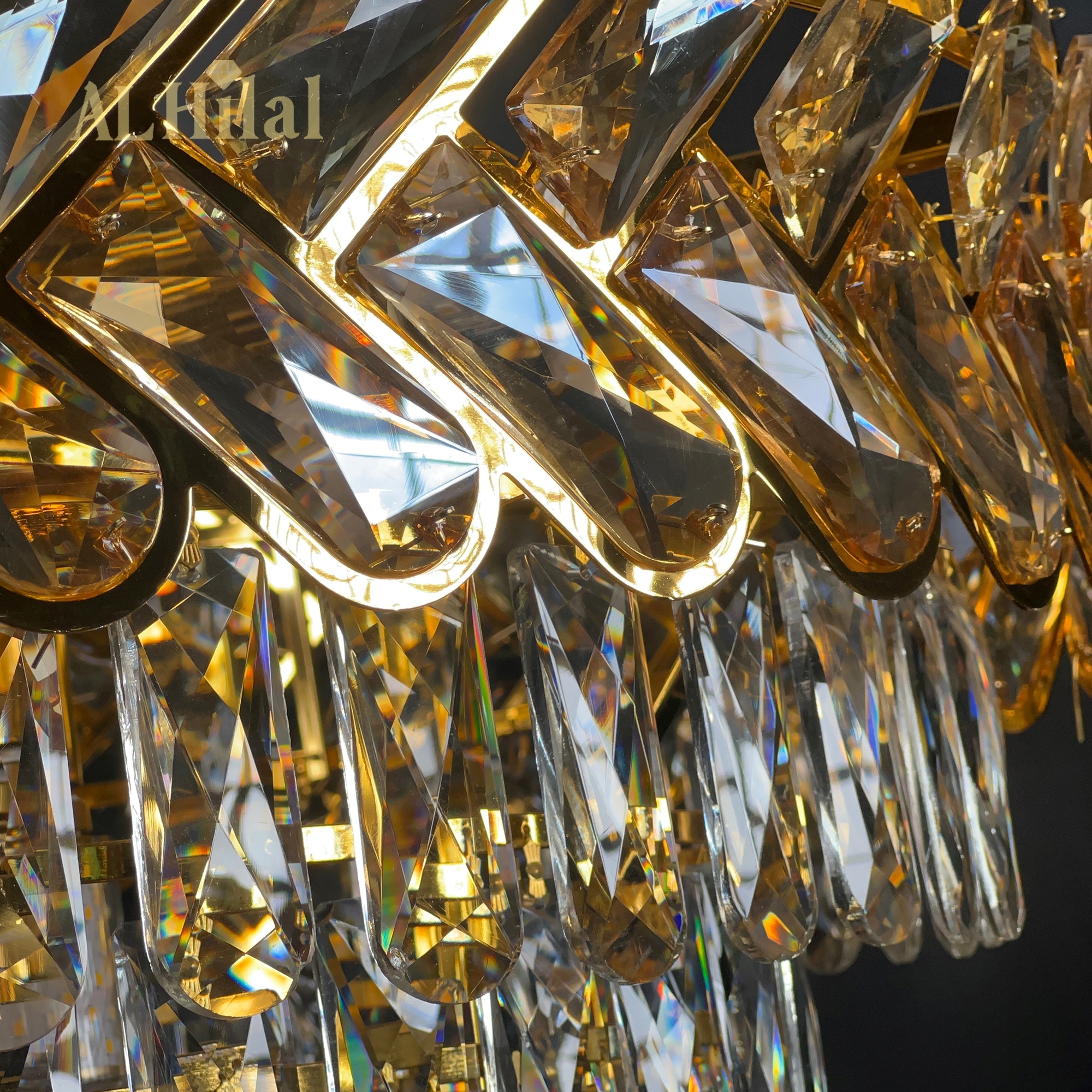 Modern Simple Luxury Crystal Chandelier for Hotels Villas Lounges Restaurants and Bars for Lobby Stairs and Interior Design