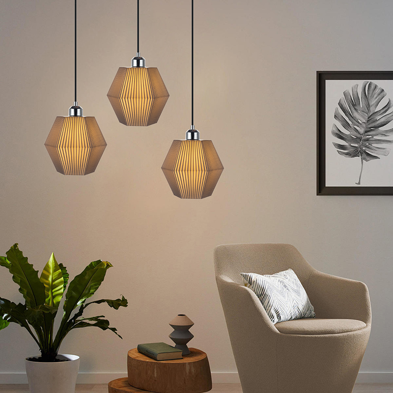 Creative Nordic Style Restaurant Pendant Light Design Lamp Environmentally 3D Lamp 3D Night Light 3d Lampshade Chandelier