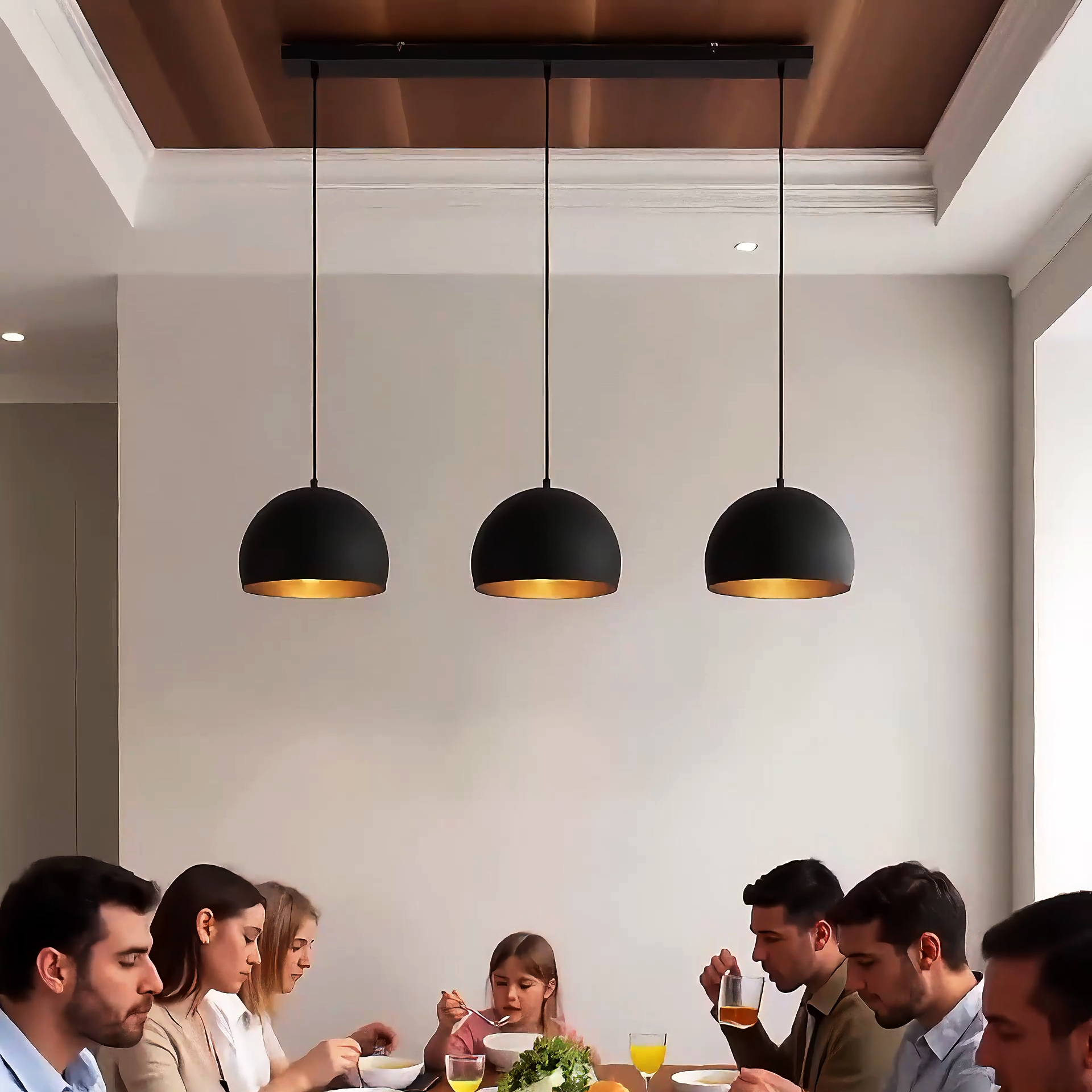 Triple Pendant Light Set Style 3