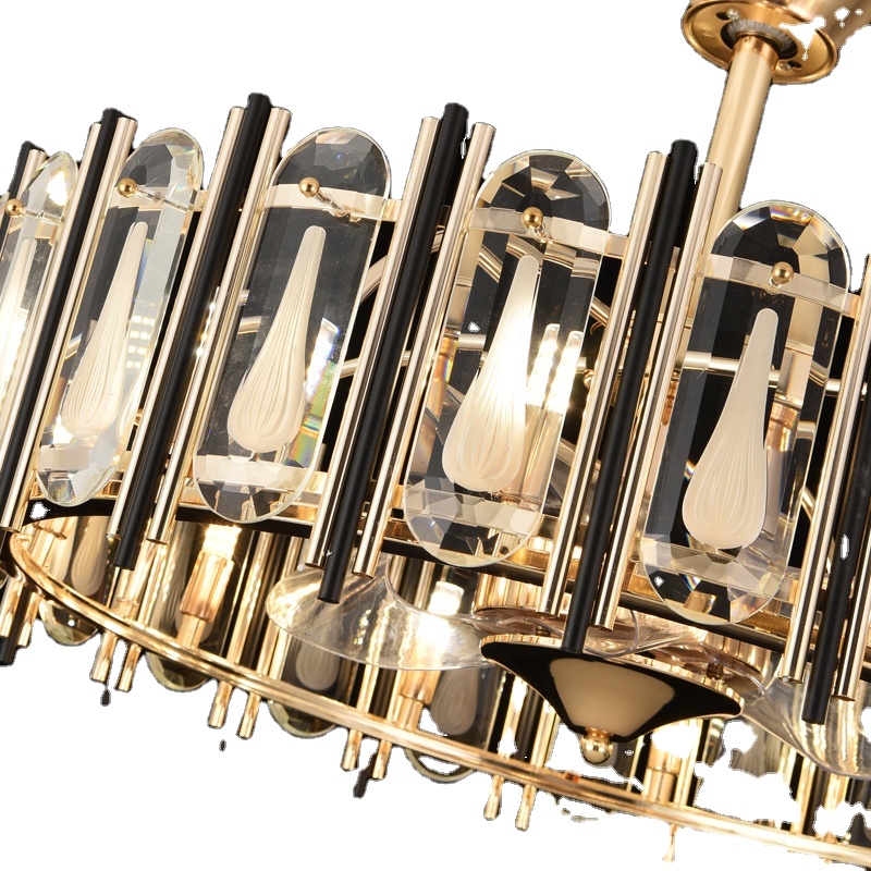903F Luxury Crystal Chandelier with Fan with Remote Control 50/65/76cm