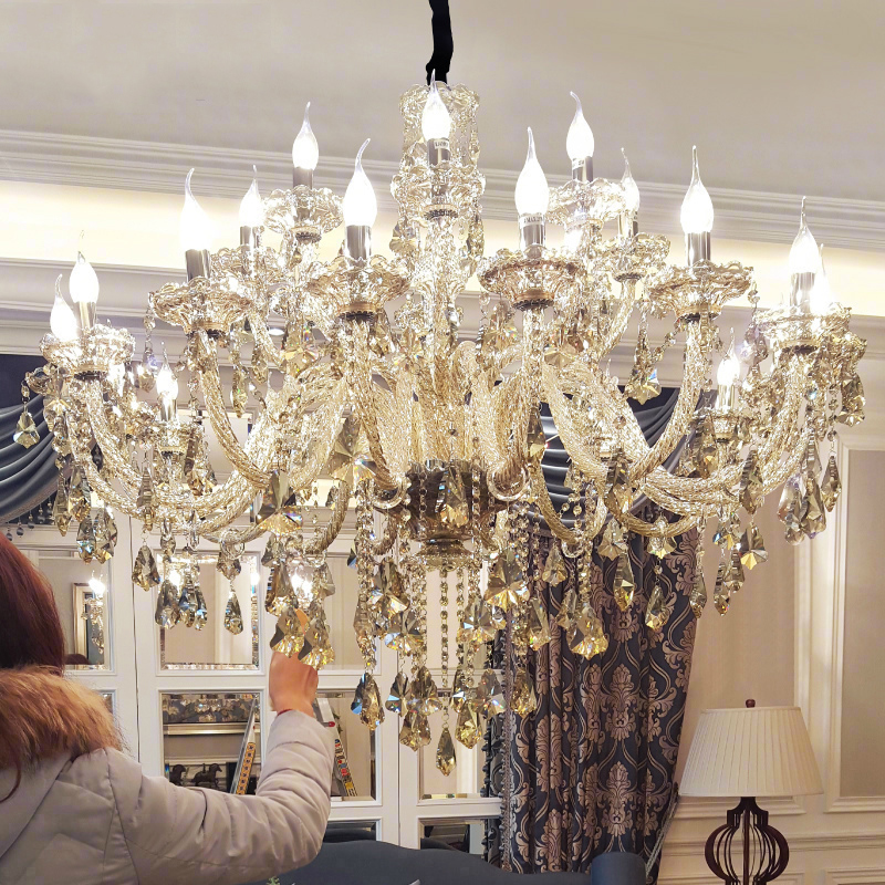 Modern Art Glass LED Chandelier Contemporary Lighting Solution for Hotel Lobby Restaurant Bar Lounge and Commercial Decoration