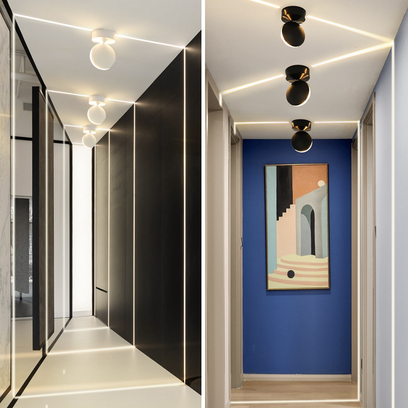 360Degree Rotating Corridor Exterior Wall Decorative KTV Hotel Club Landscape Decoration Led Window Sill Trick Light