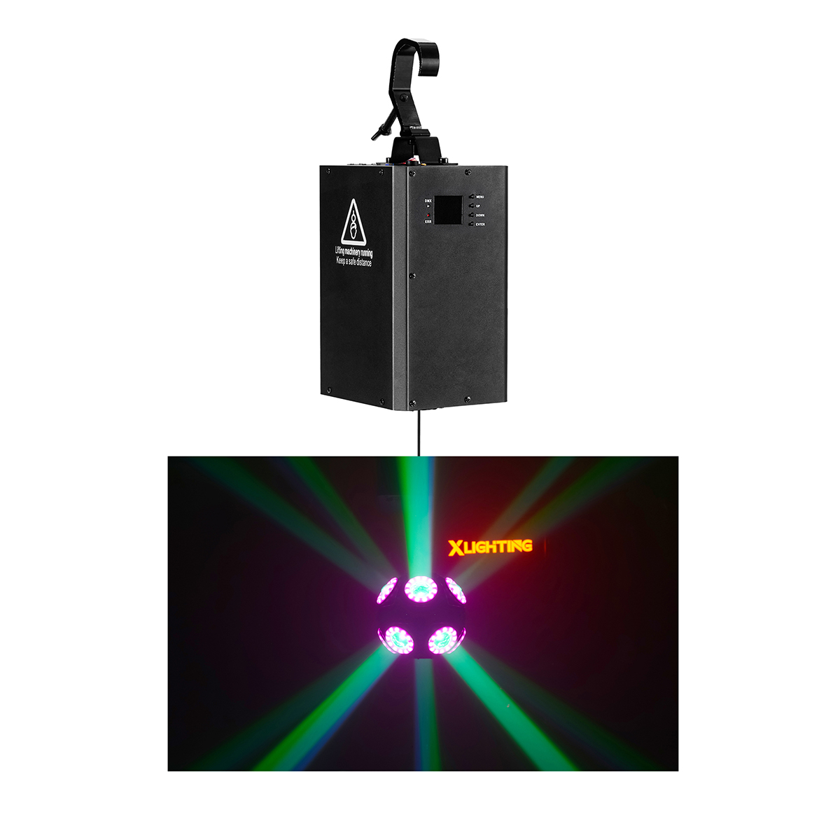 New LED Kinetic 28cm Football Light System Night Club Lighting For Disco Events Winch Dmx Led Kinetic Lighting