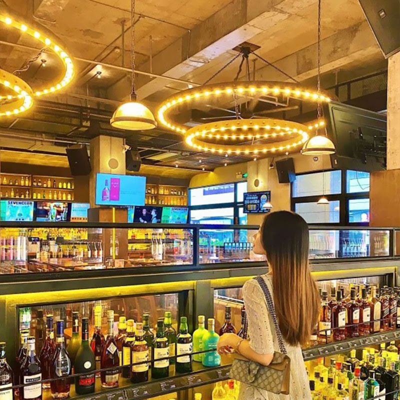 Industrial Style Bar Lamps Retro Clear Bar Community Decoration Hotel Lobby Iron/PVC Chandelier Pool Hall Atmosphere Light 5000K