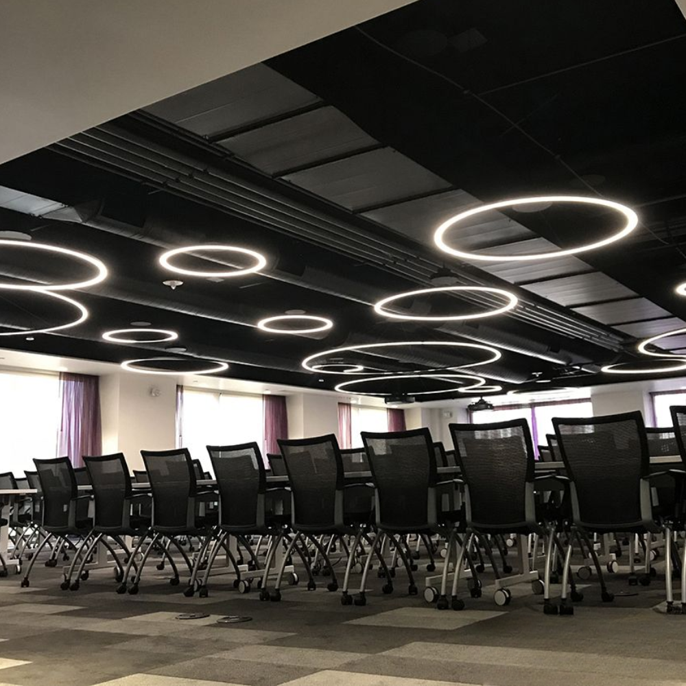 RONSE Barrina Modern High Quality Profile Round LED Hanging Linear Aluminium Profile Lights IP20 Rated 5-Year Warranty Dimmable
