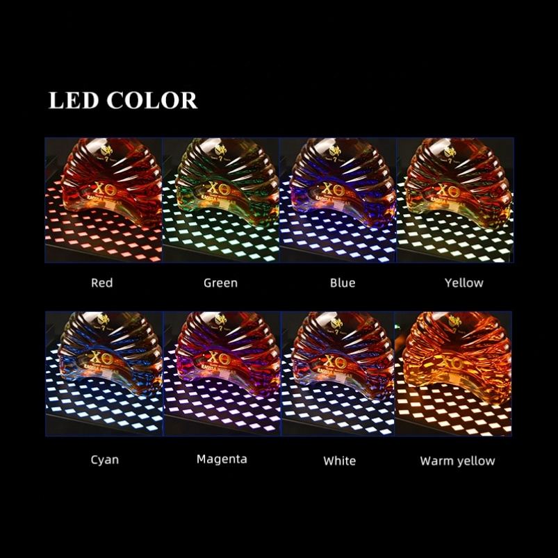 Acrylic Laser Sky Full Stars LED Bottle Presenter Glorifier VIP Display XO champagne Holder for Lounge bar Party Nightclub