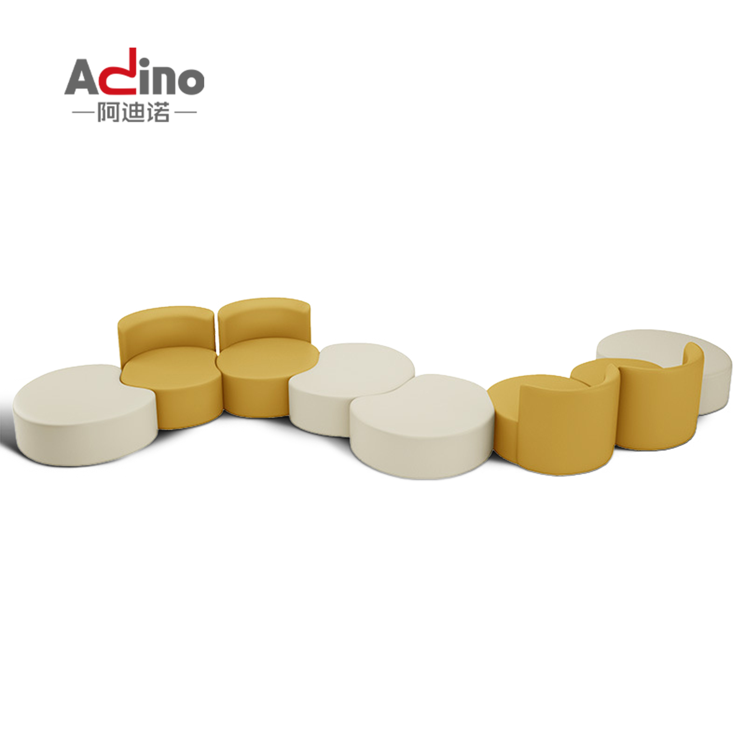 Customized Office Space Lounge Sofa With Modular Sofa Coffee Table Bar Stools Mesas De Centro Office Furniture