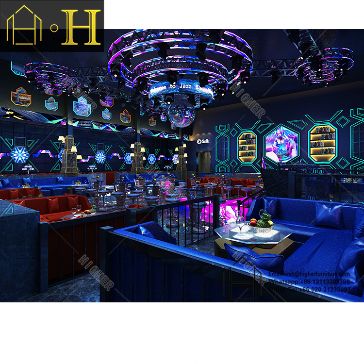 Custom Night Club Interior Design Karaoke Box KTV Room Furniture Bar Lounge 3D Design Decoration