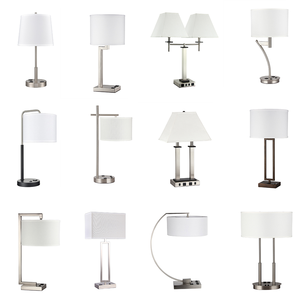 Table Lamp with Power Outlet