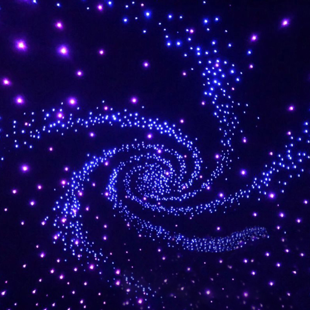 KTV Corridor Bedroom Living Room Ceiling Water-Resistant Dimmable Remote Control LED Fiber Optic Light Factory Wholesale