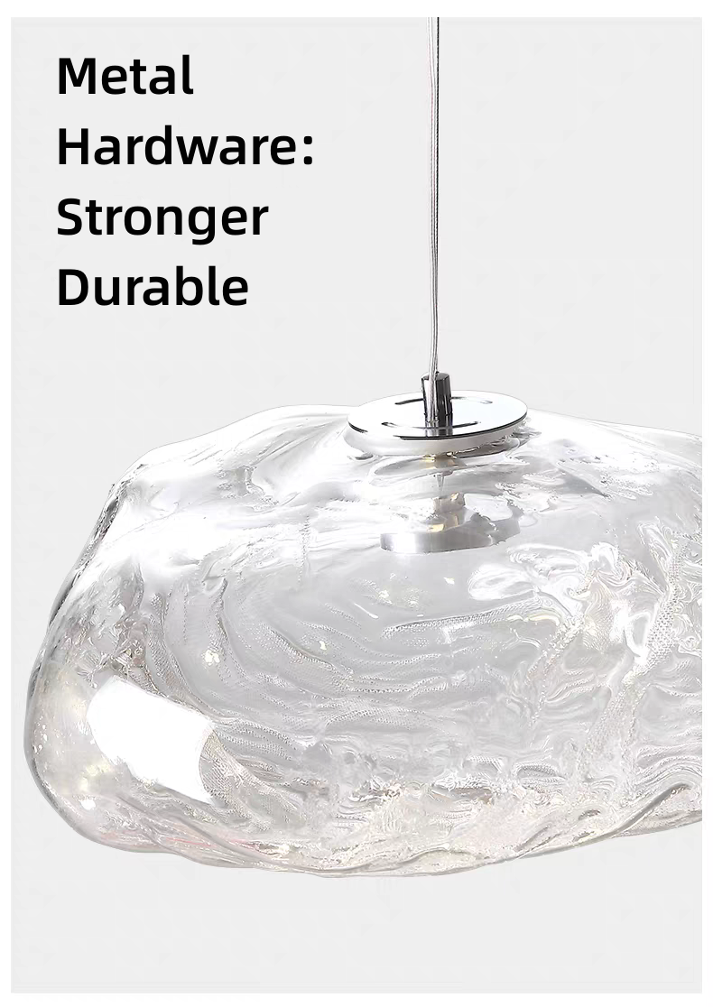 VEKO Clear cognac Smokey Glass Chandelier Staircase Hotel Lobby Art Glass High Ceiling Lamp Project Modern Chandelier
