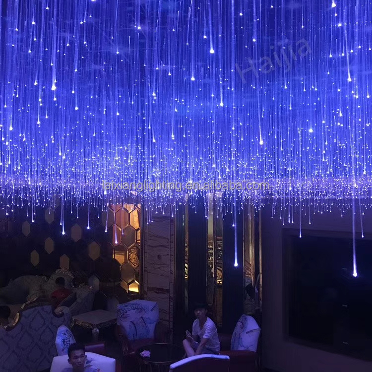 Fiber Optic Light RGB Color Change Romantic Atmosphere Lighting Decoration for Wedding Hall Party Hotel Corridor KTV bar Club