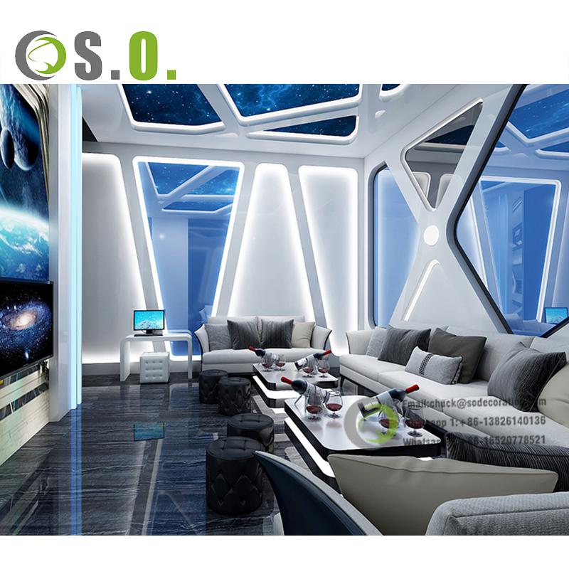 Upscale Ceiling Lights for Night Club and Fancy Lounge Bar With Hot Designed Interior Layout