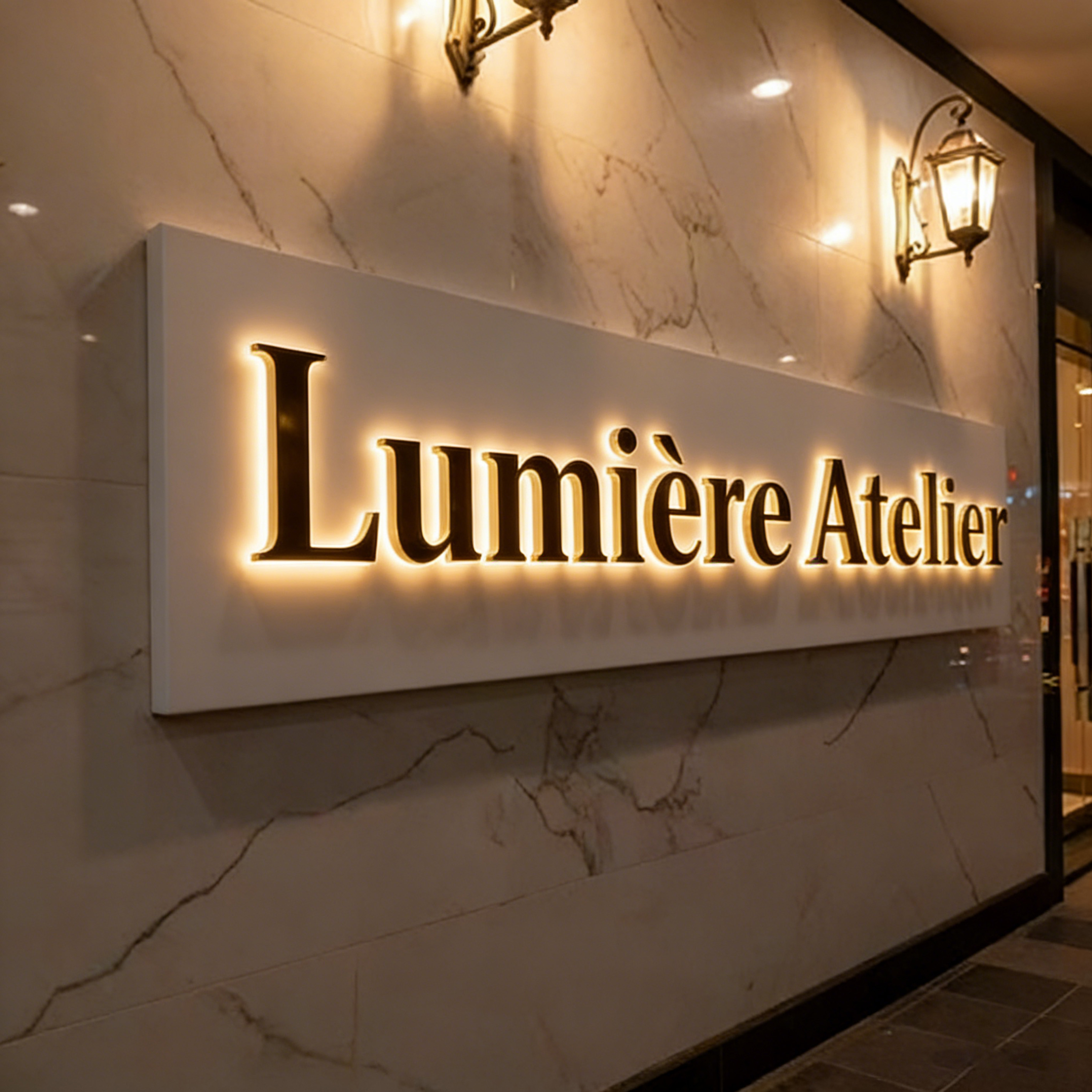 CARREY Outdoor Led Signs Wall Logo Sign Reception Logo Led 3D Channel Backlit Letter Light Up Logo Illuminated Sign For Business