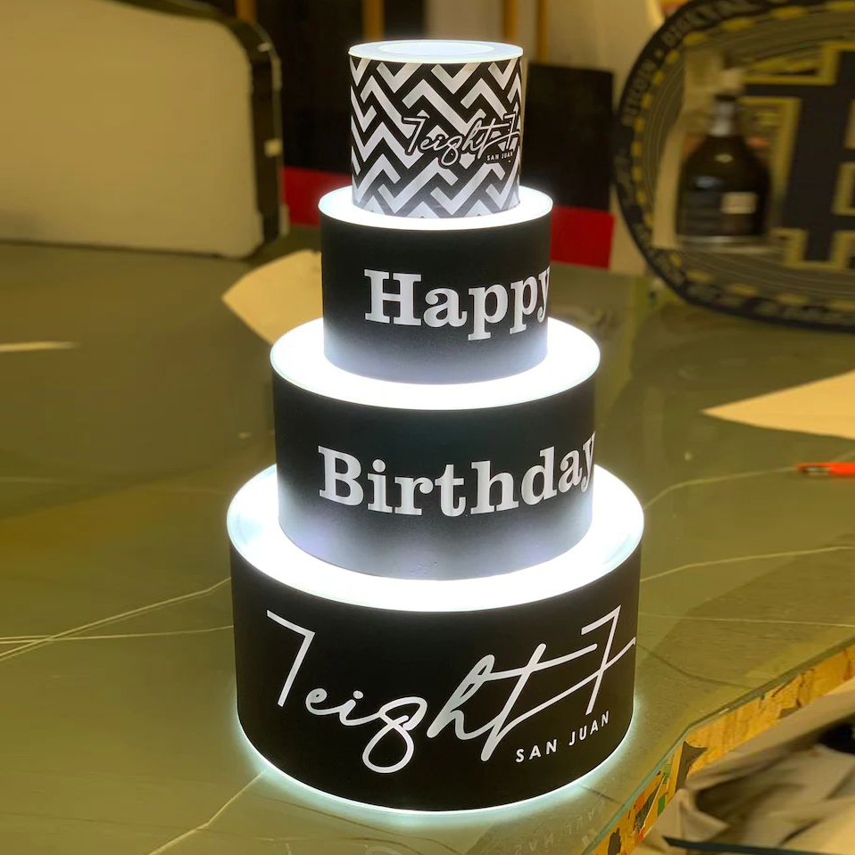 Custom Ring Led Bottle Presenter VIP Service for Restaurant Bar Lounge Nightclub