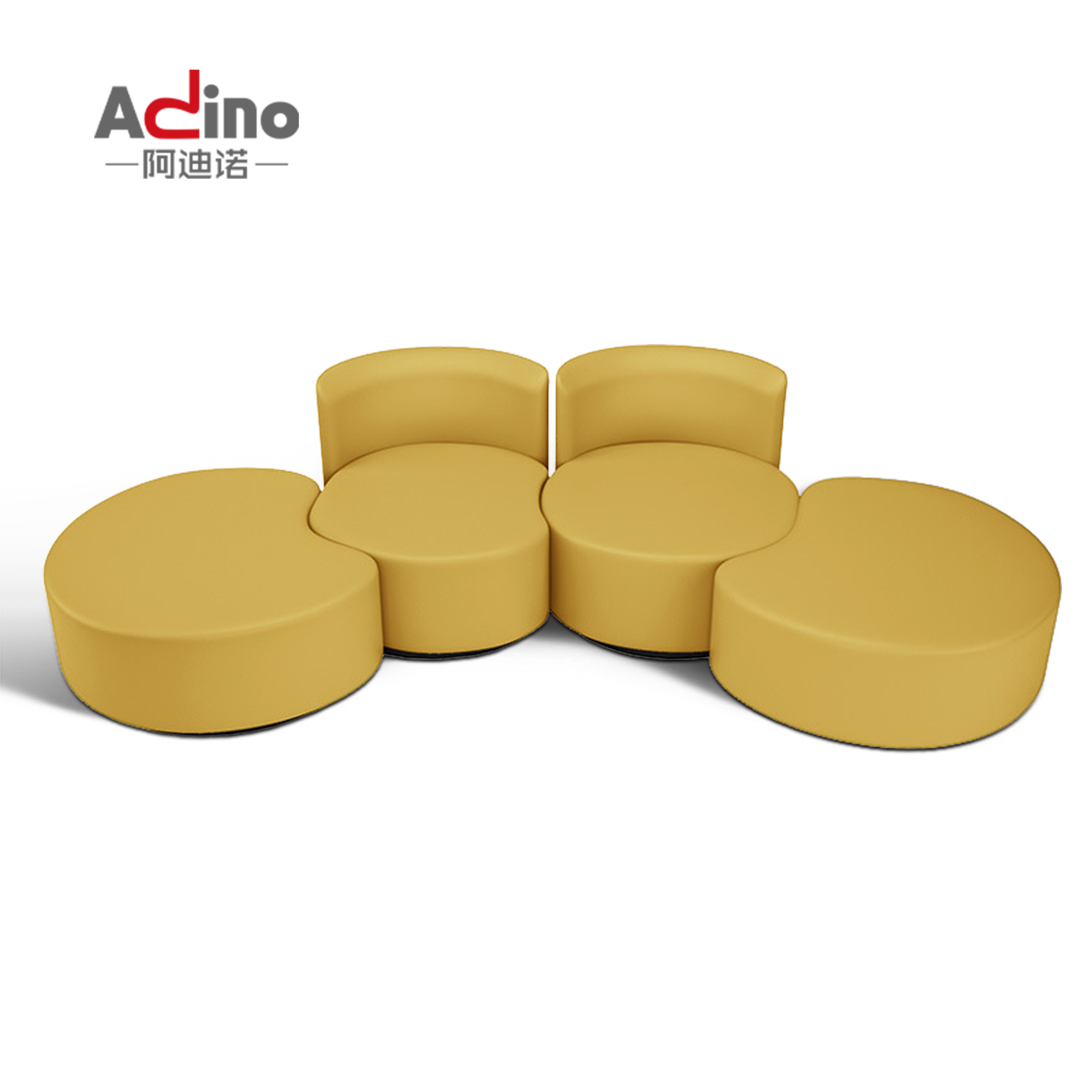 Customized Office Space Lounge Sofa With Modular Sofa Coffee Table Bar Stools Mesas De Centro Office Furniture