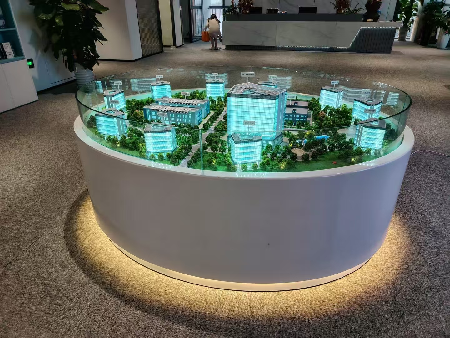 Modern Design Style Manufacturers Supply Real Estate Making Architectural Scale Model LED Lighting Urban Building Planning Model