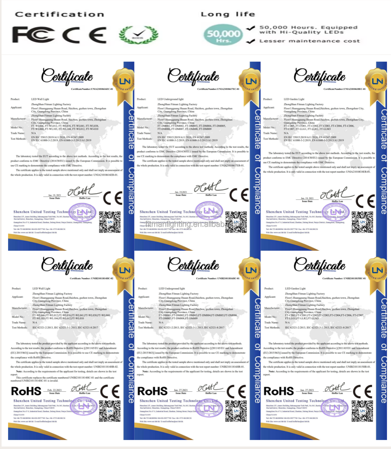 Certifications